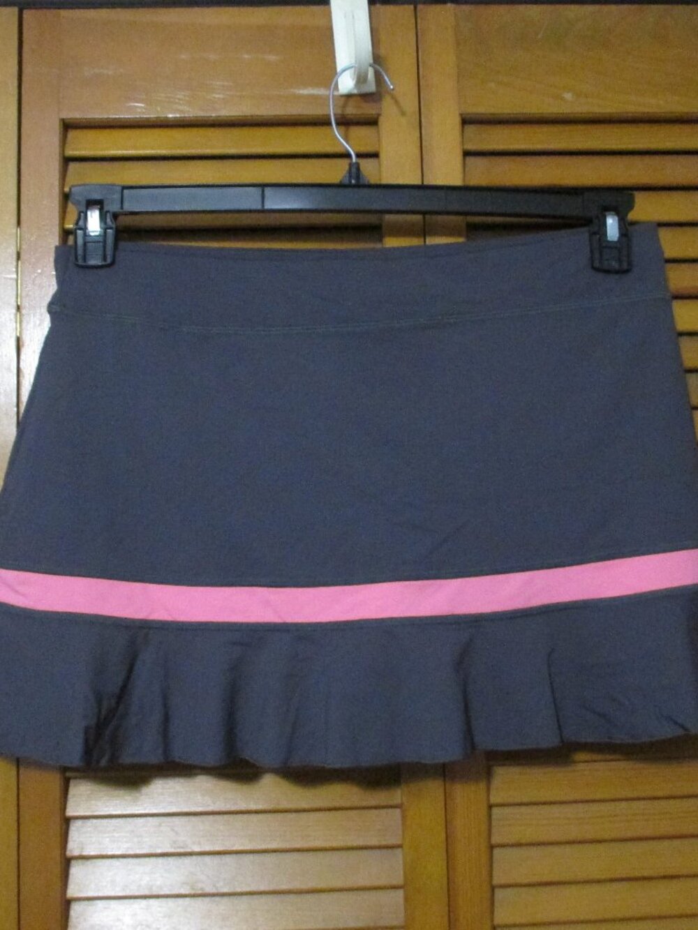 Sofibella skort pull on stretchy, dark gray, pink, for golf, tennis, etc. sz. XL